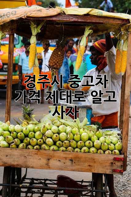 경주시 중고차 가격, 제대로 알고 사자!