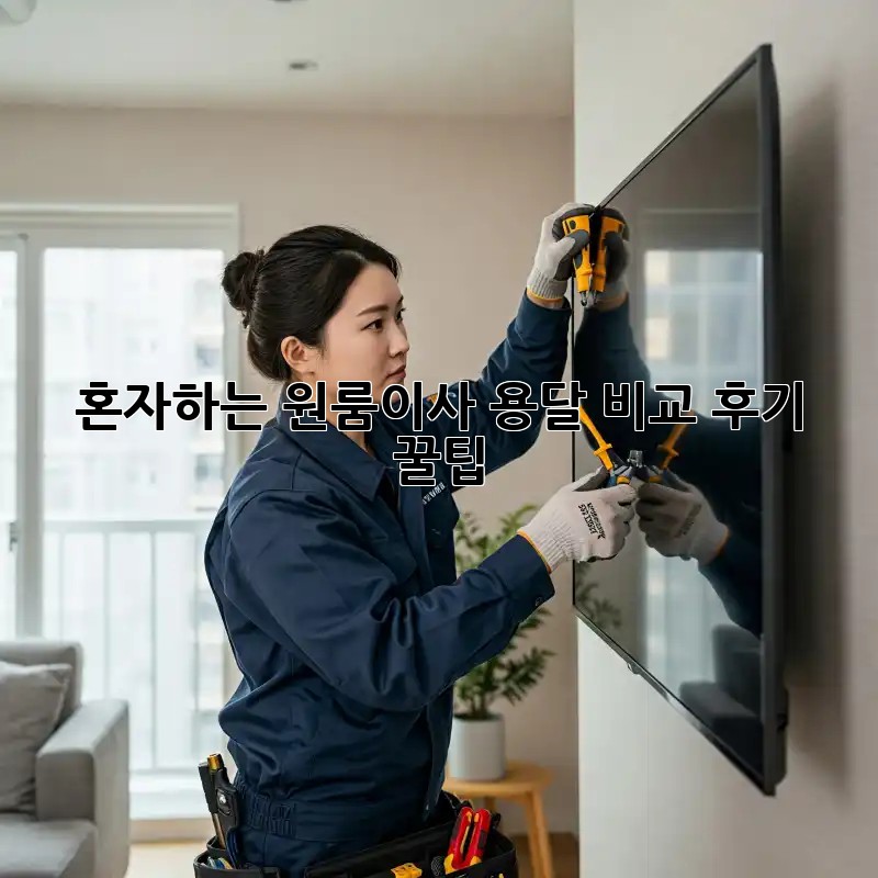 혼자하는 원룸이사? 용달 비교 후기 & 꿀팁!
