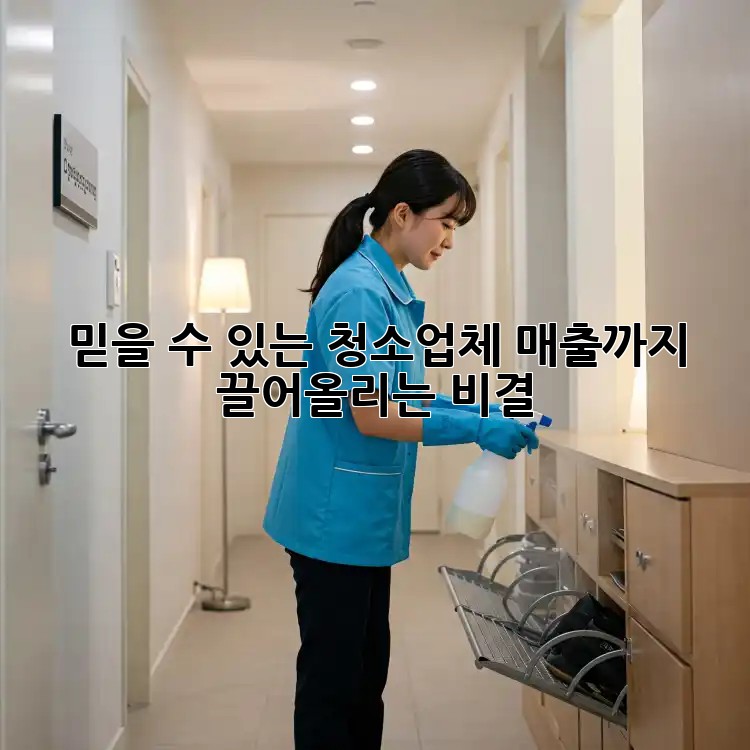 믿을 수 있는 청소업체, 매출까지 끌어올리는 비결!