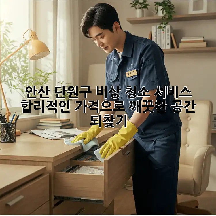 안산 단원구 비상 청소 서비스: 합리적인 가격으로 깨끗한 공간 되찾기