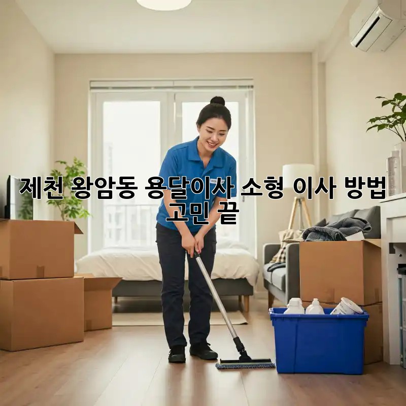 제천 왕암동 용달이사 소형: 이사 방법 고민 끝!