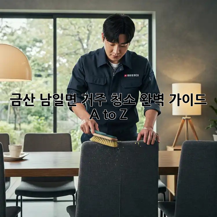 금산 남일면 거주 청소🧹 완벽 가이드 A to Z