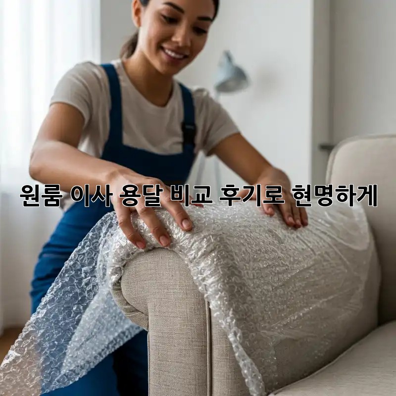 원룸 이사? 용달 비교 후기로 현명하게!
