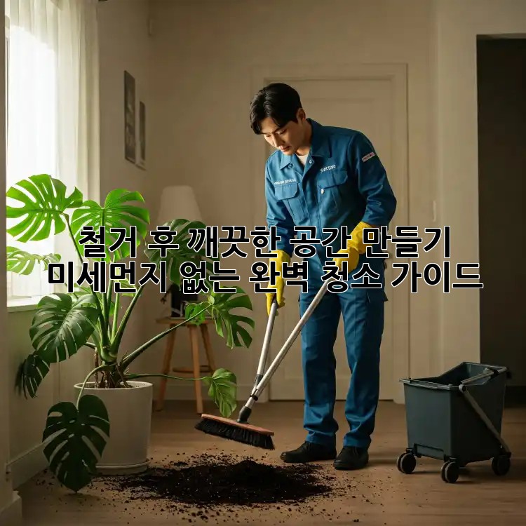 철거 후 깨끗한 공간 만들기: 미세먼지 없는 완벽 청소 가이드