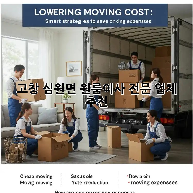 고창 심원면 원룸이사, 전문 업체 추천!