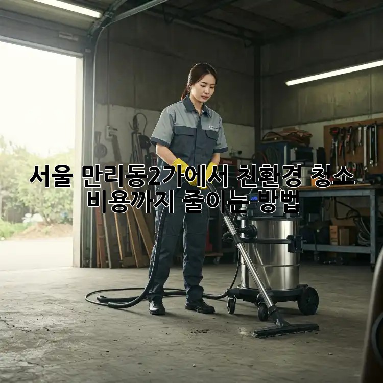 서울 만리동2가에서 친환경 청소, 비용까지 줄이는 방법!