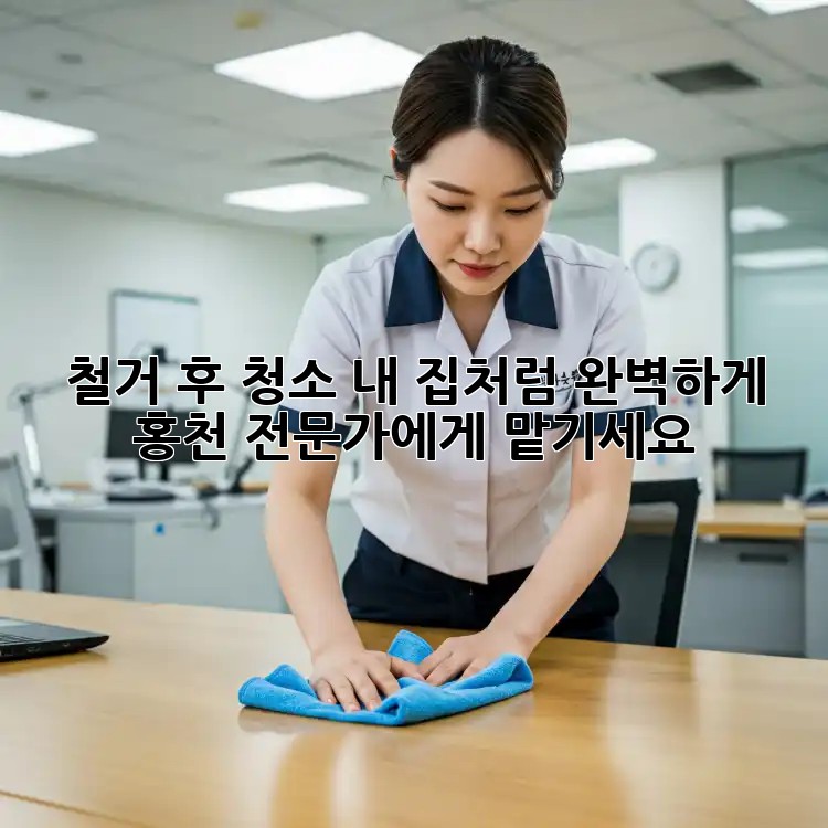 철거 후 청소, 내 집처럼 완벽하게! 홍천 전문가에게 맡기세요 🏡✨