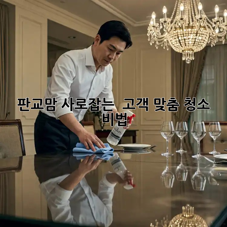 판교맘 사로잡는 ✨ 고객 맞춤 청소 비법 🏡