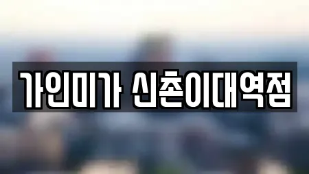 가인미가 신촌이대역점