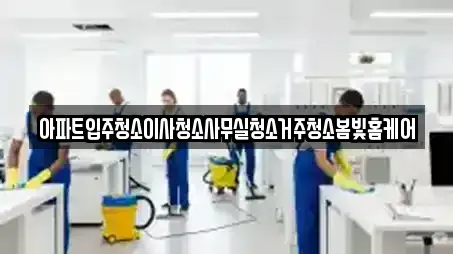 아파트입주청소이사청소사무실청소거주청소봄빛홈케어