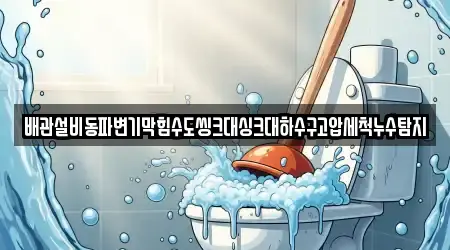 배관설비동파변기막힘수도씽크대싱크대하수구고압세척누수탐지