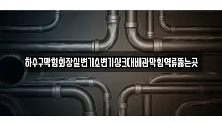 하수구막힘화장실변기소변기싱크대배관막힘역류뚫는곳