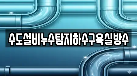 수도설비누수탐지하수구욕실방수
