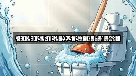 씽크대싱크대막힘변기막힘하수구막힘막혔을때뚫는뚫기뚫음업체