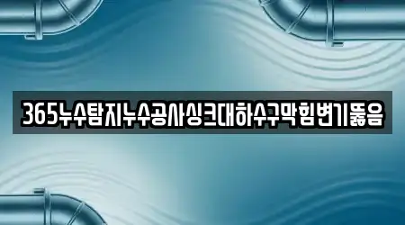 365누수탐지누수공사싱크대하수구막힘변기뚫음