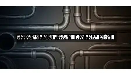 청주누수탐지하수구싱크대막힘보일러배관수리수전교체 원흥설비