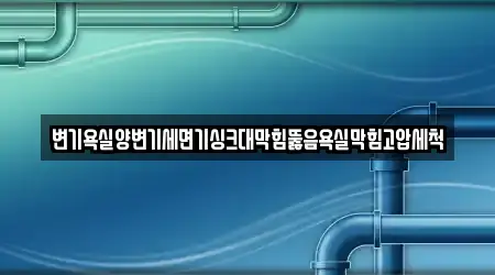 변기욕실양변기세면기싱크대막힘뚫음욕실막힘고압세척