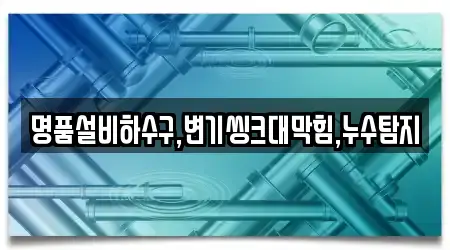 명품설비하수구,변기씽크대막힘,누수탐지