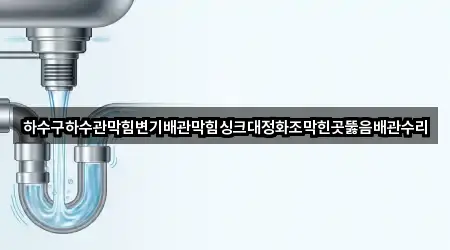 하수구하수관막힘변기배관막힘싱크대정화조막힌곳뚫음배관수리