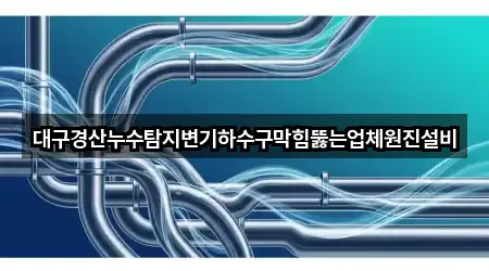 대구경산누수탐지변기하수구막힘뚫는업체원진설비