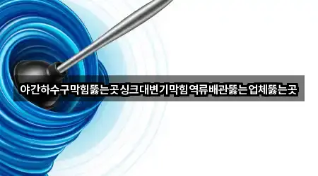 야간하수구막힘뚫는곳싱크대변기막힘역류배관뚫는업체뚫는곳