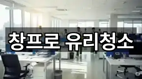 창프로 유리청소