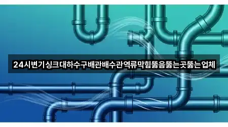 24시변기싱크대하수구배관배수관역류막힘뚫음뚫는곳뚫는업체