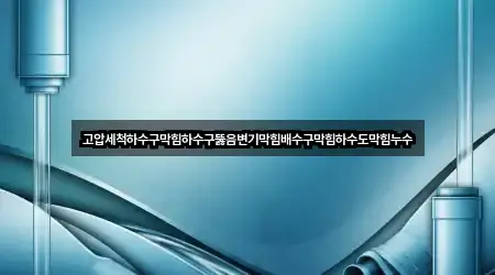 고압세척하수구막힘하수구뚫음변기막힘배수구막힘하수도막힘누수