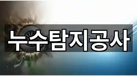 누수탐지공사