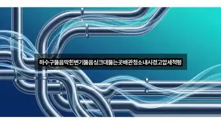 하수구뚫음막힌변기뚫음싱크대뚫는곳배관청소내시경고압세척펑