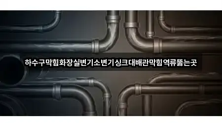 하수구막힘화장실변기소변기싱크대배관막힘역류뚫는곳