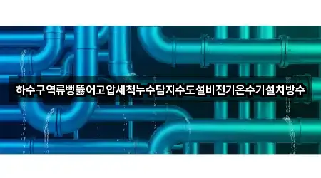 하수구역류뻥뚫어고압세척누수탐지수도설비전기온수기설치방수