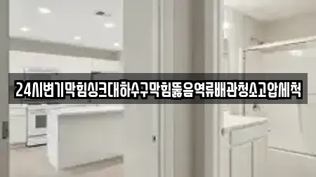24시변기막힘싱크대하수구막힘뚫음역류배관청소고압세척