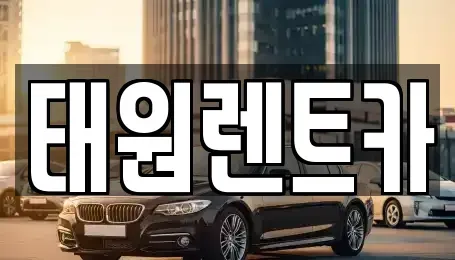 강원 속초시 노학동 렌트카 전문 태원렌트카