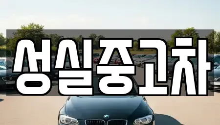 강원 양구군 동면 중고차 전문 성실중고차