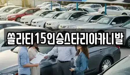 강원 횡성군 안흥면 렌트카 전문 쏠라티15인승스타리아카니발