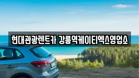 강원특별자치도 강릉시 노암동 렌트카 전문 현대관광렌트카 강릉역케이티엑스영업소