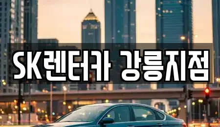 강원특별자치도 강릉시 옥천동 렌트카 전문 SK렌터카 강릉지점