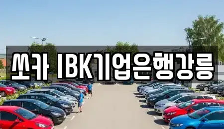 강원특별자치도 강릉시 임당동 렌트카 전문 쏘카 IBK기업은행강릉