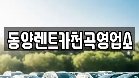 강원특별자치도 동해시 송정동 렌트카 전문 동양렌트카천곡영업소