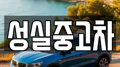 강원특별자치도 양구군 양구읍 중고차 전문 성실중고차