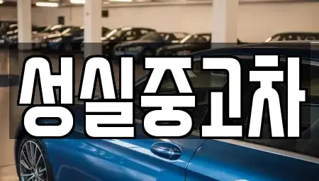 강원특별자치도 양구군 중고차 전문 성실중고차