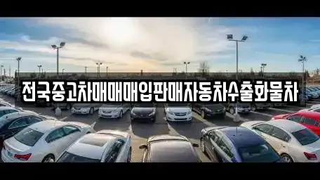 강원특별자치도 원주시 명륜동 중고차 전문 전국중고차매매매입판매자동차수출화물차