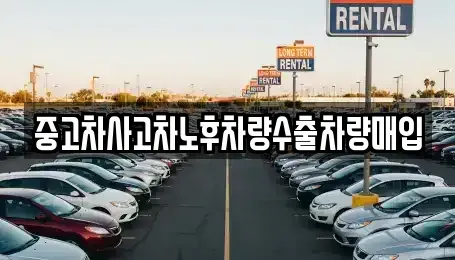 강원특별자치도 원주시 명륜동 중고차매입 전문 중고차사고차노후차량수출차량매입