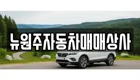 강원특별자치도 원주시 문막읍 중고차매매 전문 뉴원주자동차매매상사