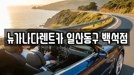 경기 고양시 일산동구 마두동 단기렌트카 전문 뉴가나다렌트카 일산동구 백석점
