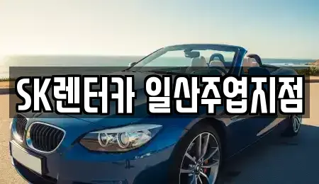 경기 고양시 일산동구 마두동 장기렌트카 전문 SK렌터카 일산주엽지점