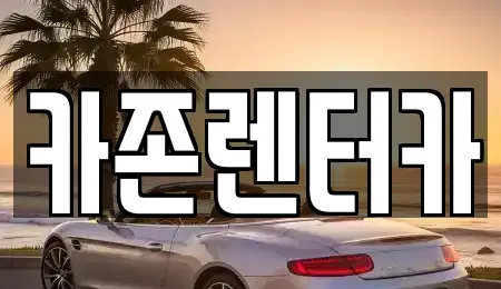 경기 광주시 쌍령동 단기렌트카 전문 카존렌터카