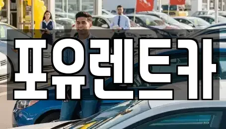 경기 광주시 쌍령동 장기렌트카 전문 포유렌트카