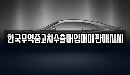 경기 광주시 쌍령동 중고차매입 전문 한국무역중고차수출매입매매판매시세